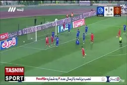 گل اول پرسپولیس به استقلال خوزستان را ببینید + ویدیو