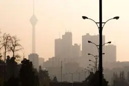 شاخص آلودگی هوای تهران هم‌اکنون