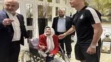 هنرمند ایرانی به آرزویش رسید/ «فاطمه حمامی» با رونالدو دیدار کرد + ویدیو
