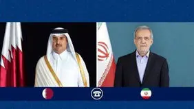 تماس تلفنی پزشکیان با امیر قطر 