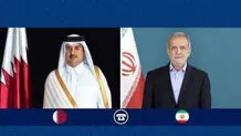 تماس تلفنی پزشکیان با امیر قطر 