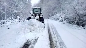 بارش برف و کولاک موجب انسداد ۳۲۵ راه روستایی مازندران شد