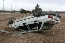 واژگونی پراید در محور مرند-جلفا حادثه آفرید