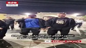اعضای تیم ملی کشتی در حرم امام رضا (ع)