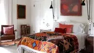 طراحی اتاق خواب کوچک 6متری به سبک روستیک و مدرن