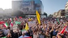 فریاد مرگ بر آمریکای مردم در تهران + ویدیو