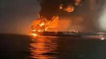 نفتکش اماراتی در تنگه هرمز منفجر شد