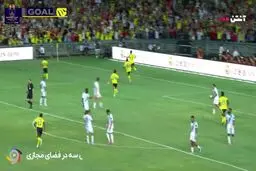 گل اول النصر مقابل الاهلی عربستان توسط رونالدو را ببینید + ویدئو
