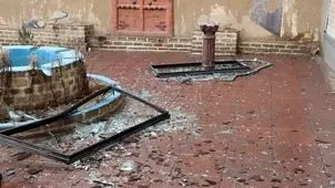 آسیب به کاخ سلیمانیه کرج در حمله هوایی+عکس