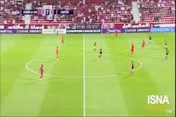 گل اول شباب الاهلی به تراکتور+ ویدئو