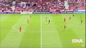 گل اول شباب الاهلی به تراکتور+ ویدئو