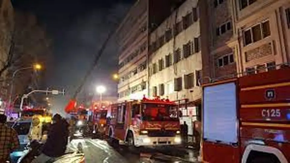 جزئیات حریق در ساختمان ۱۱۵ خیابان ایرانشهر
