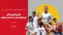 فراز و فرودهای تیم‌های ملی در آسیا و جهان

