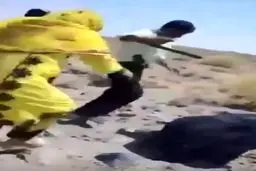 عکس‌های برخورد خشن مامور نیروی انتظامی با یک زن بلوچ 