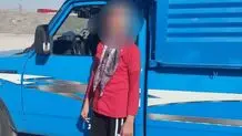 توقیف وانت نیسان با راننده ۱۱ ساله در اصفهان