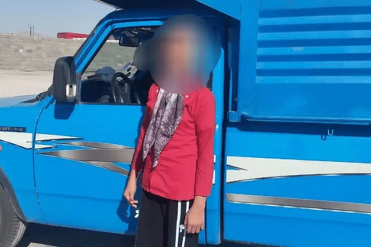 توقیف وانت نیسان با راننده ۱۱ ساله در اصفهان