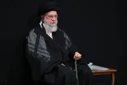 عزاداری اربعین دانشجویان در محضر رهبر انقلاب / عکس

