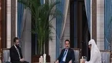 دیدار السودانی و الجولانی روی یک میز در قطر
