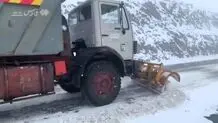 بارش برف در زنجان+ ویدئو