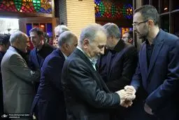 محمدعلی نجفی در ختم مادر حداد عادل + عکس 