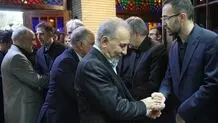 محمدعلی نجفی در ختم مادر حداد عادل + عکس 