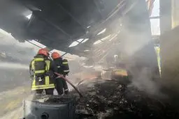 آتش سوزی در خوابگاه دانشجویی کرمانشاه