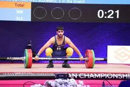 وزنه بردار ایرانی رکورد دو ضرب نوجوانان جهان را شکست