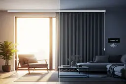 راهنمای جامع انتخاب و نصب پرده برقی هوشمند