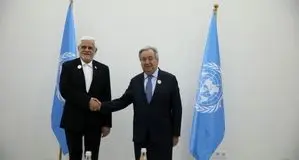 معاون اول با دبیرکل سازمان ملل دیدار کرد