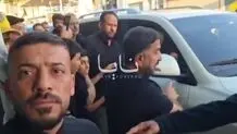 حضور مقتدی صدر در بین تشییع‌کنندگان رهبر شهید در نجف + ویدئو