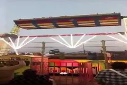 سقوط اسباب بازی غول آسا در شهربازی هند+ ویدئو