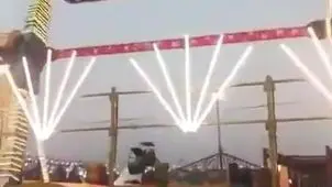 سقوط اسباب بازی غول آسا در شهربازی هند+ ویدئو