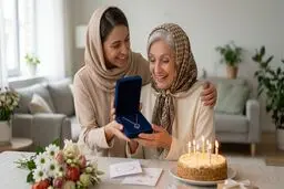 بهترین گردنبند طلا برای تولد مادر