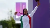 Female cyclist wins Iran's first ever Asian games medal