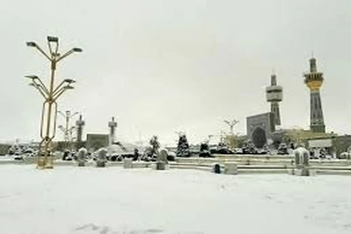 آخرین وضعیت بارندگی در مشهد امروز جمعه ۲۸ آذرماه/ بارش برف در مشهد آغاز شد