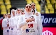 سلام نظامی بسکتبال زنان پیش از اولین مسابقه + ویدئو