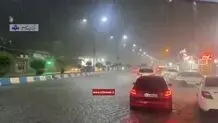 طوفان در گیلان / وزش باد  و باران برای شهروندان مشکل ایجاد کرد