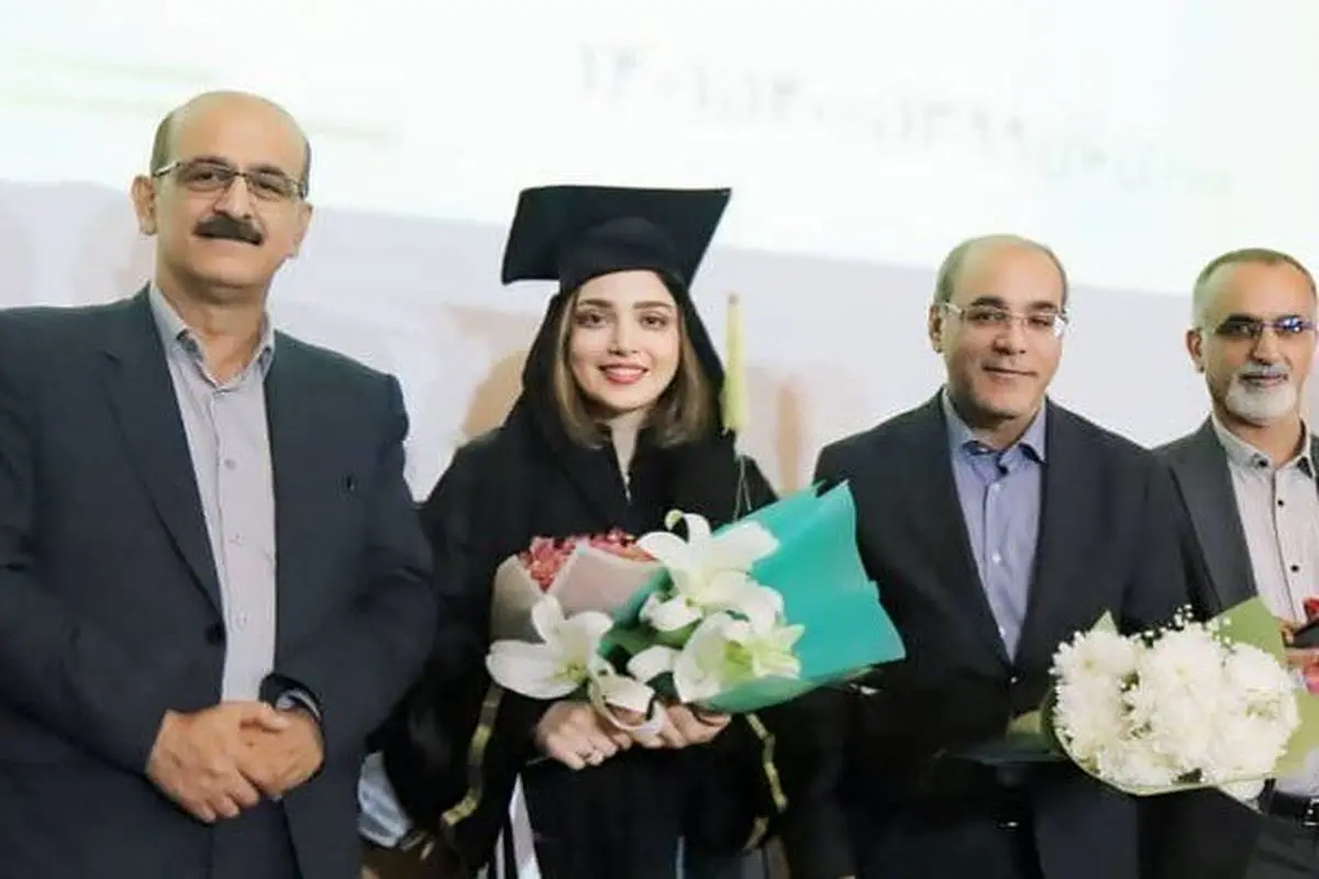  دانشگاه آزاد بابل میدان شوآف تبلیغاتی بهنوش طباطبایی با حضور بادیگاردها؛ صد رحمت به فیلم عروسی بازیگرها