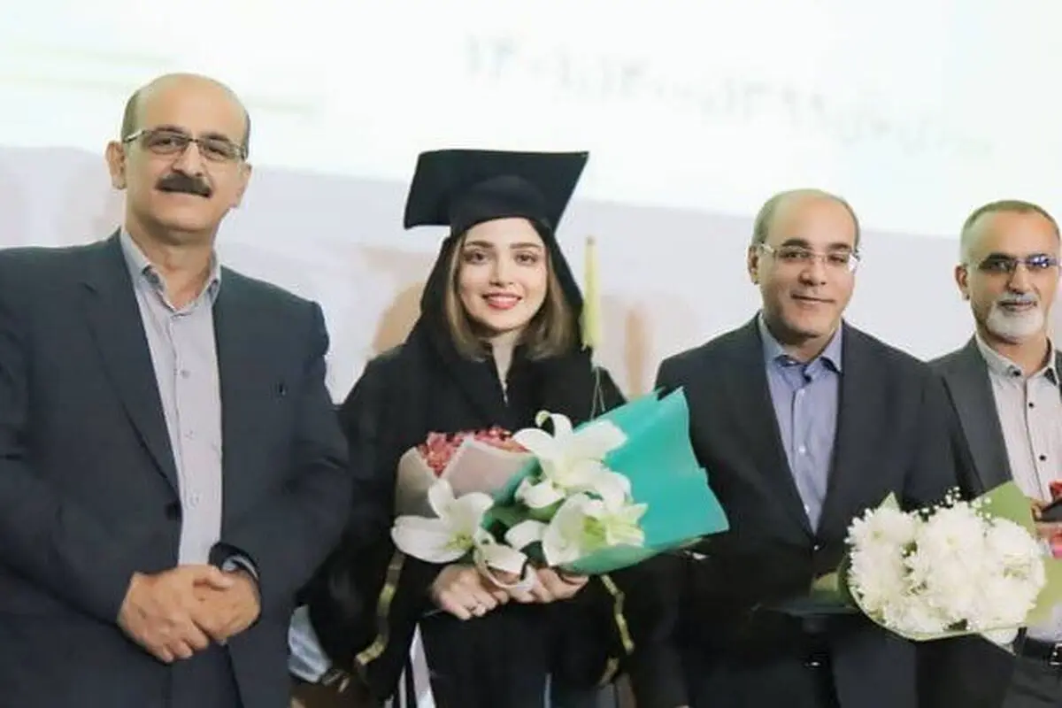  دانشگاه آزاد بابل میدان شوآف تبلیغاتی بهنوش طباطبایی با حضور بادیگاردها؛ صد رحمت به فیلم عروسی بازیگرها