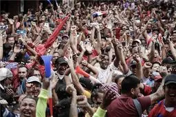 احتفالات کبرى في کوستاریکا بعد الصعود للموندیال