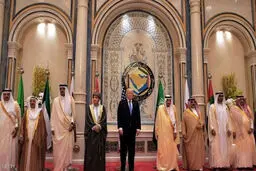 نشست سران خلیج فارس  با ترامپ در ریاض

