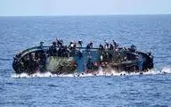 100 کودک در قایق واژگون‌شده

