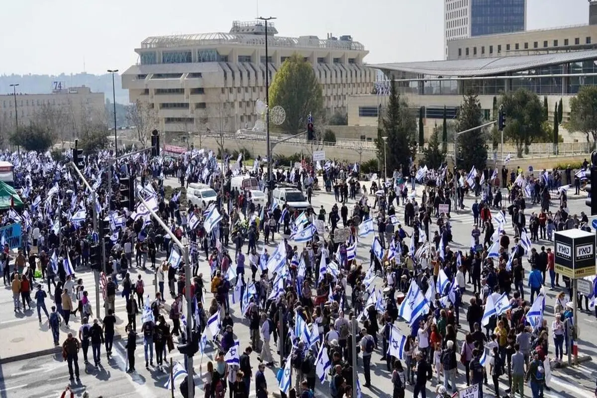 ادامه تظاهرات در اسرائیل/ مسیر چند وزارتخانه مسدود شد