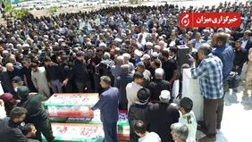 مراسم تشییع پیکر شهدای حمله تروریستی به دادگستری زاهدان + ویدیو