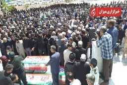 مراسم تشییع پیکر شهدای حمله تروریستی به دادگستری زاهدان + ویدیو