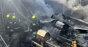 تصاویری از سقوط بالگرد در درچه اصفهان