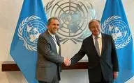 خداحافظی «تخت‌روانچی» با دبیرکل سازمان ملل 
