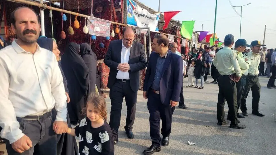 بازدید از نمایشگاه فرش دستباف مهربان در شیرین سو