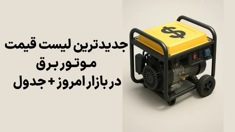 جدیدترین لیست قیمت موتور برق در بازار امروز + جدول