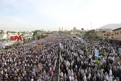 نماز عید فطر در حرم حضرت عبدالعظیم(ع)
